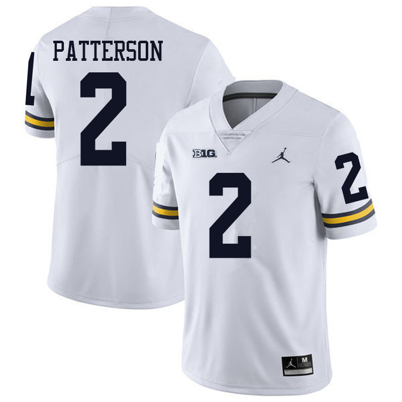 Jordan Brand Men #2 Shea Patterson Michigan Wolverines College Football Jerseys Sale-White